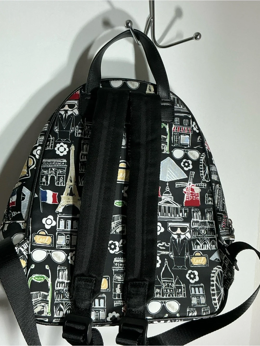 Karl lagerfeld Black Paris-Print women’s Backpack